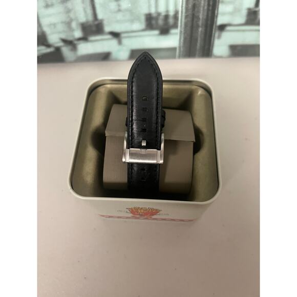 Fossil BQ2406IE Black Leather Analog Quartz Watch main image 5